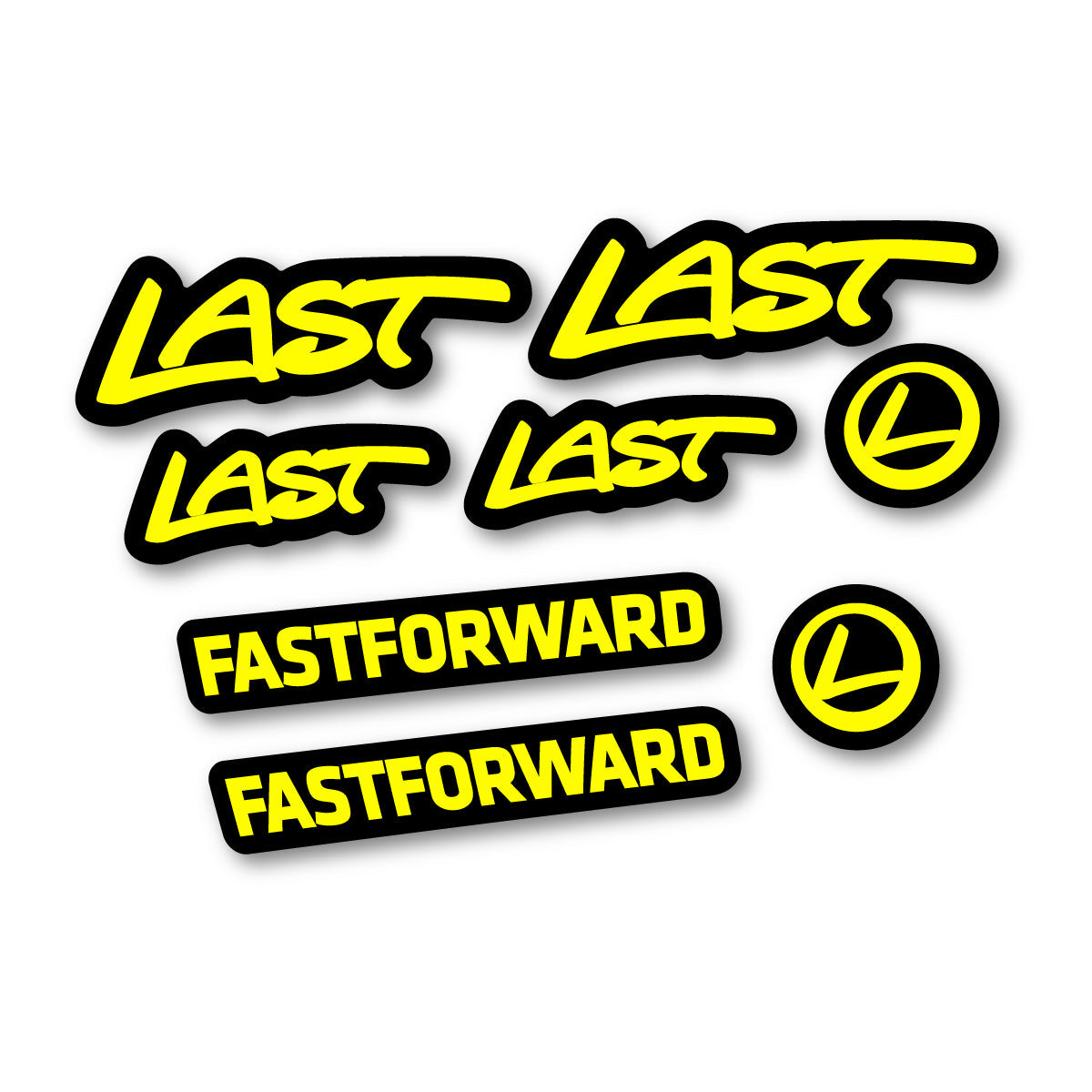 Lemon Yellow decal for Last Fast Forward 2016-2026 frame – bike sticker vinyl