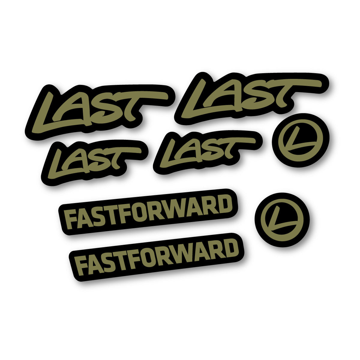 Khaki decal for Last Fast Forward 2016-2026 frame – bike sticker vinyl