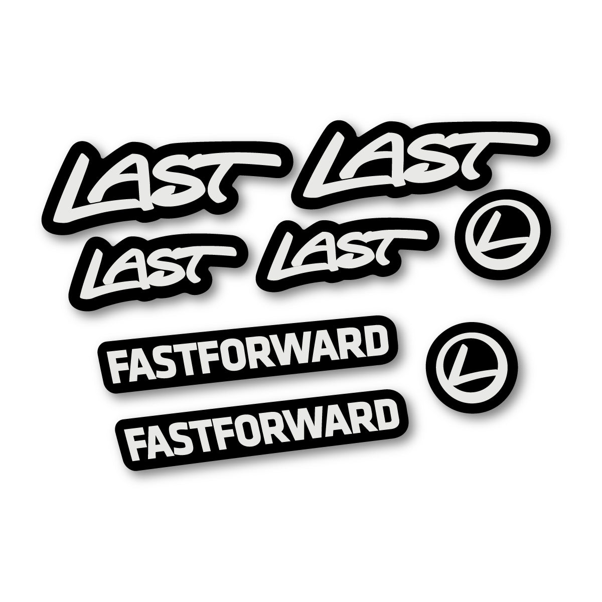 Pearl Grey decal for Last Fast Forward 2016-2026 frame – bike sticker vinyl