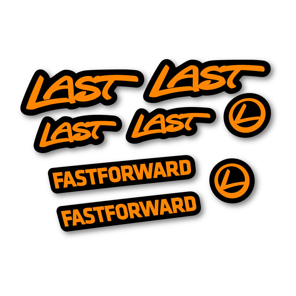 Saffron Yellow decal for Last Fast Forward 2016-2026 frame – bike sticker vinyl
