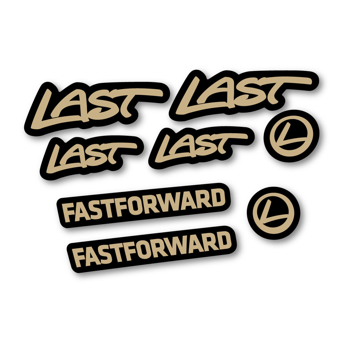 Sand decal for Last Fast Forward 2016-2026 frame – bike sticker vinyl