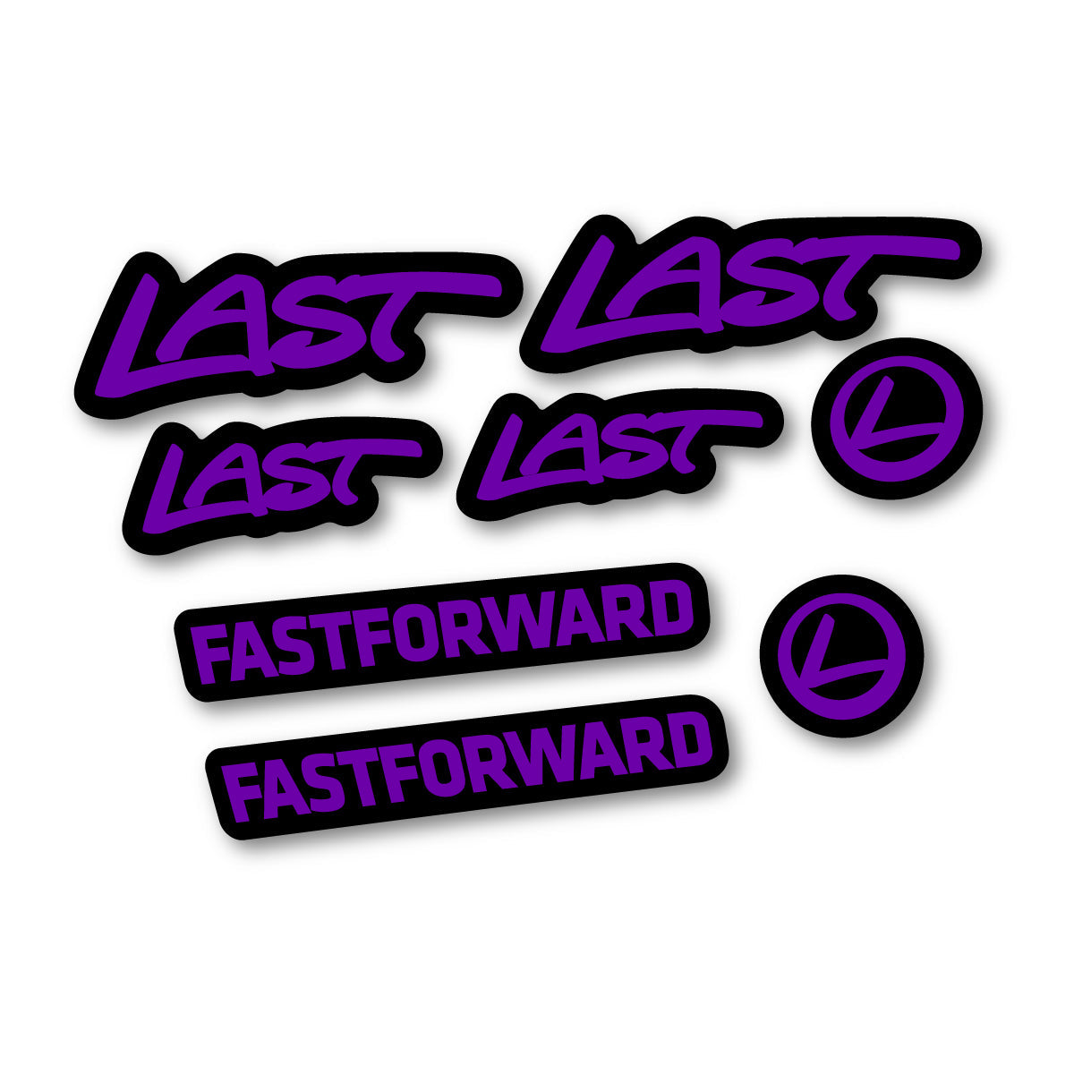 Violet decal for Last Fast Forward 2016-2026 frame – bike sticker vinyl
