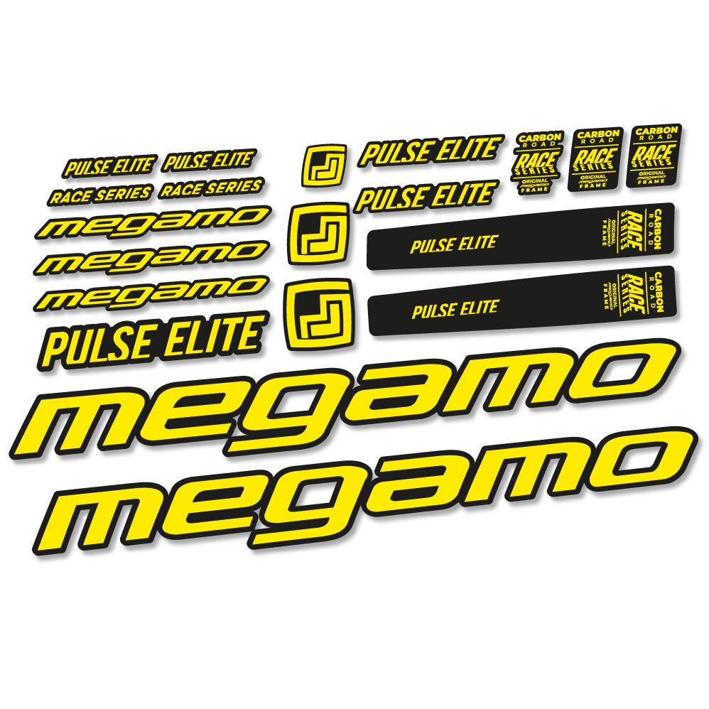 Stickers Megamo Pulse Elite 2022 compatibles Autocollants cadre