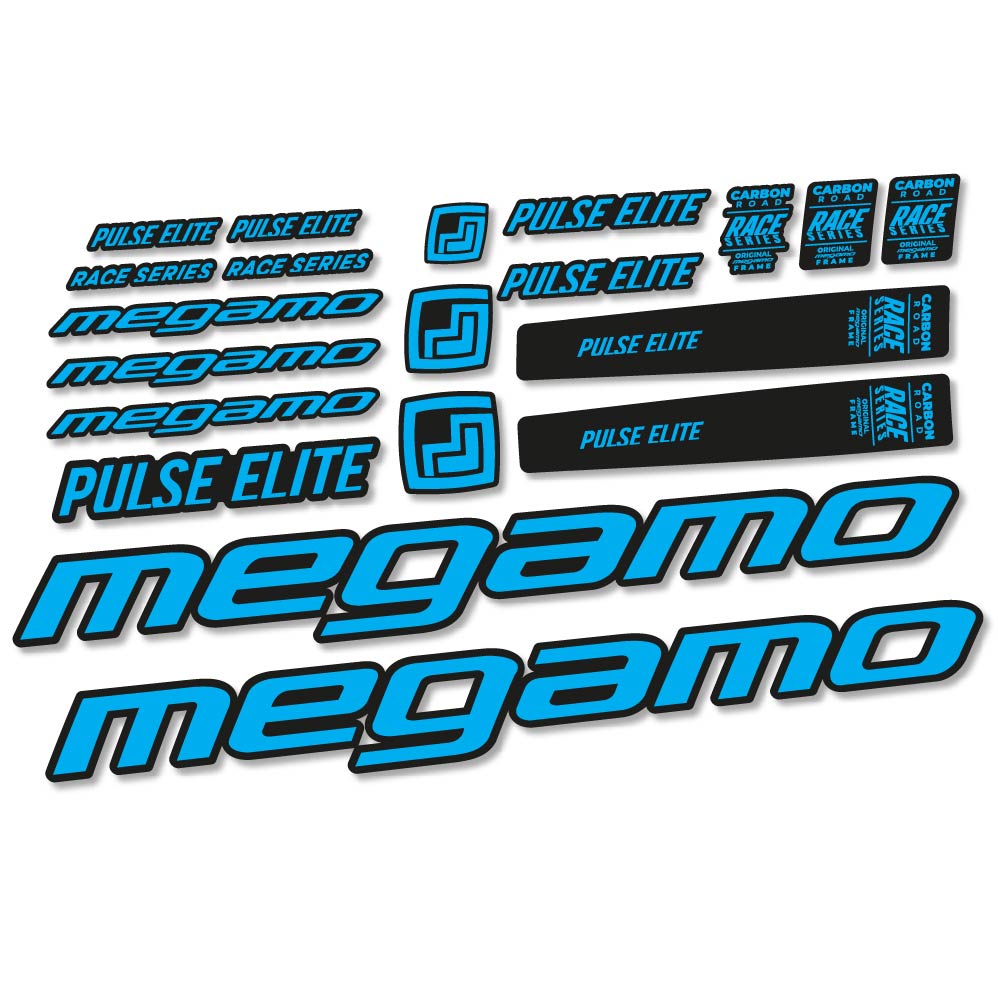 Stickers Megamo Pulse Elite 2022 compatibles Autocollants cadre