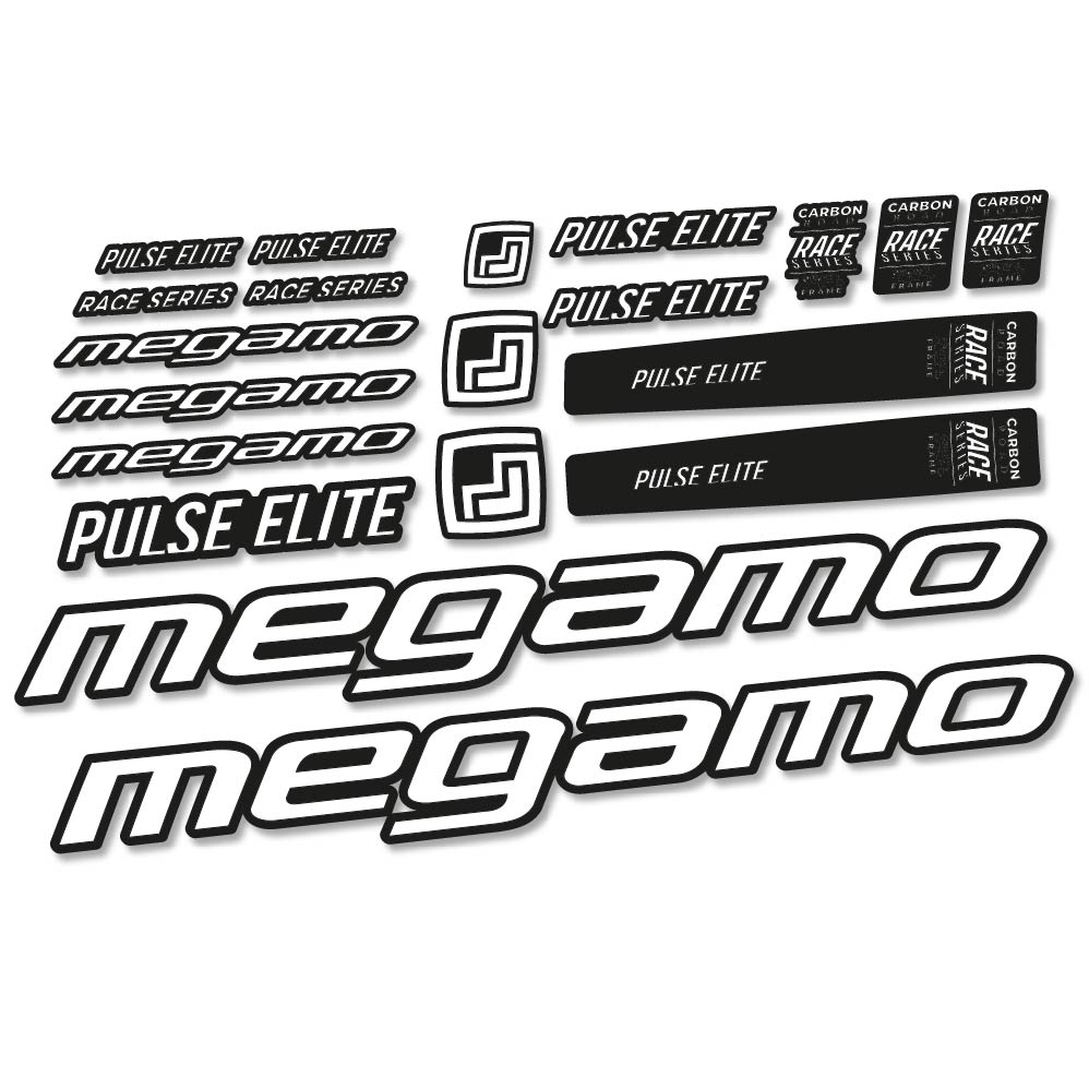 Stickers Megamo Pulse Elite 2022 compatibles Autocollants cadre