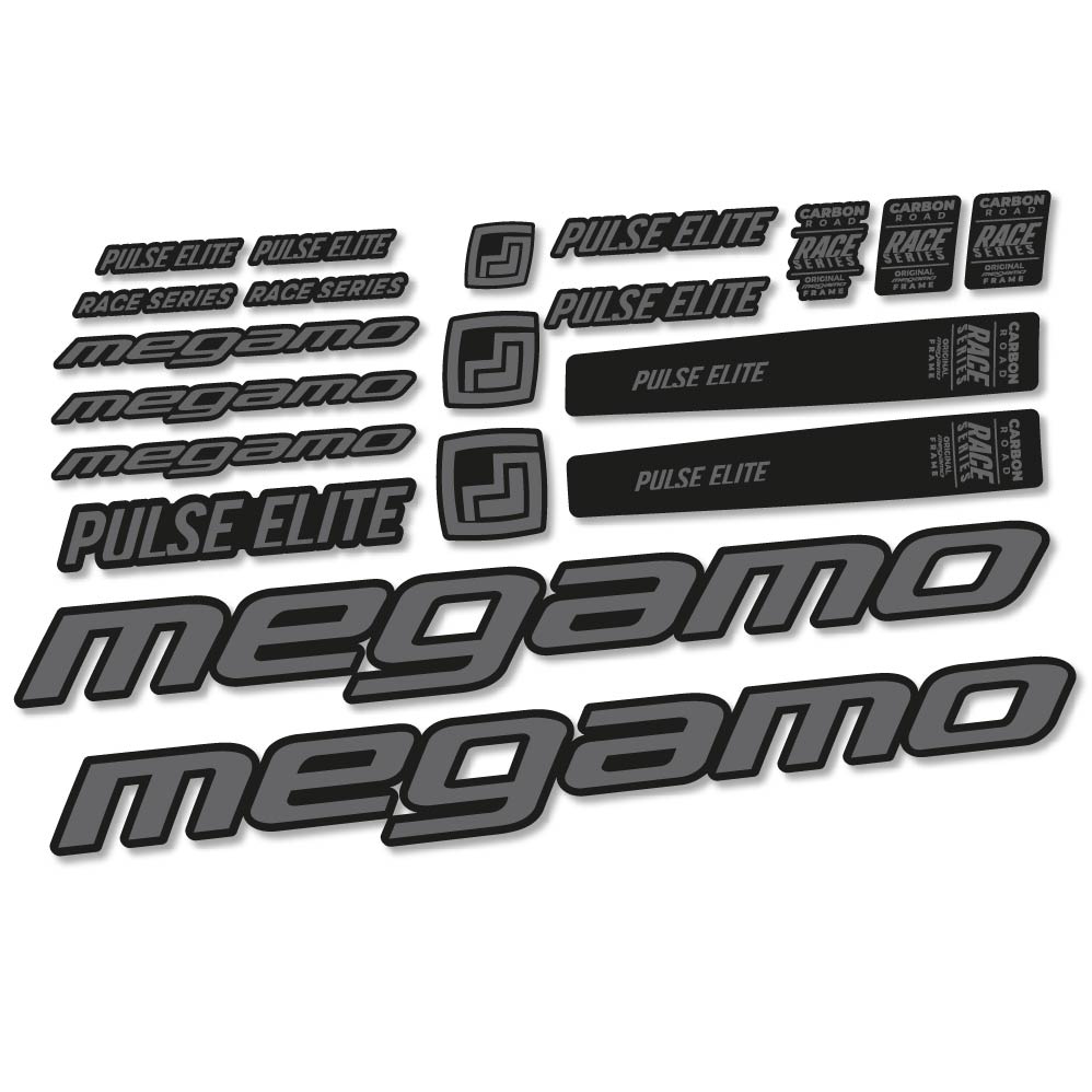 Stickers Megamo Pulse Elite 2022 compatibles Autocollants cadre
