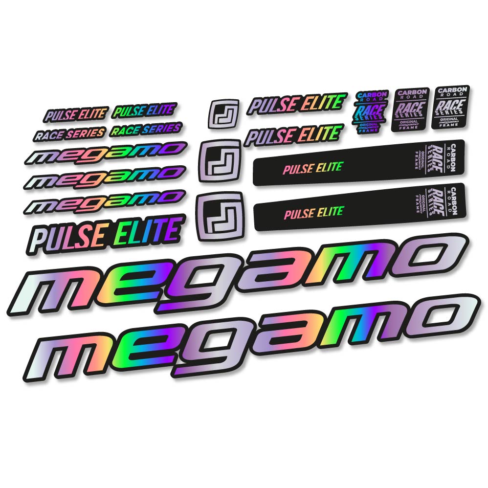 Stickers Megamo Pulse Elite 2022 compatibles Autocollants cadre