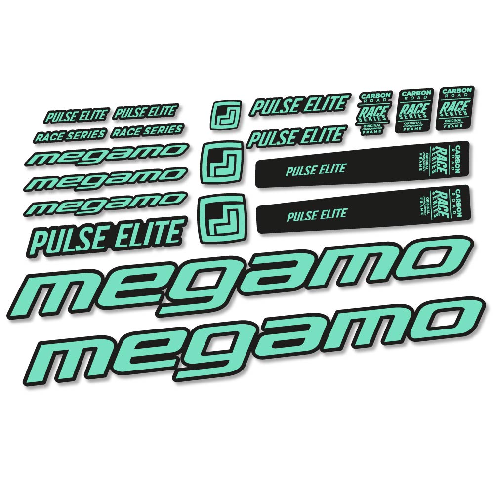 Stickers Megamo Pulse Elite 2022 compatibles Autocollants cadre
