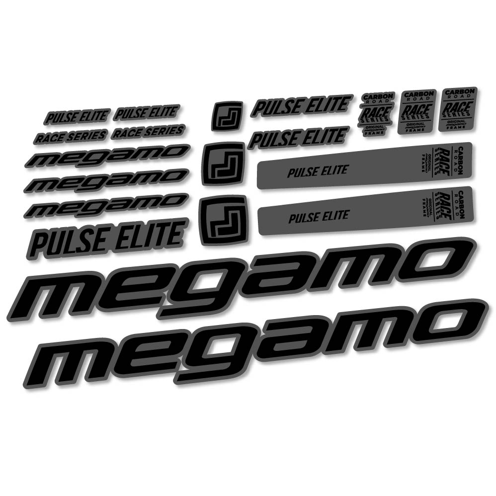 Stickers Megamo Pulse Elite 2022 compatibles Autocollants cadre