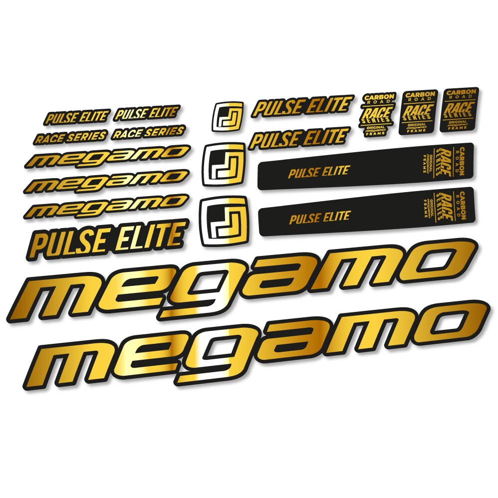 Stickers Megamo Pulse Elite 2022 compatibles Autocollants cadre