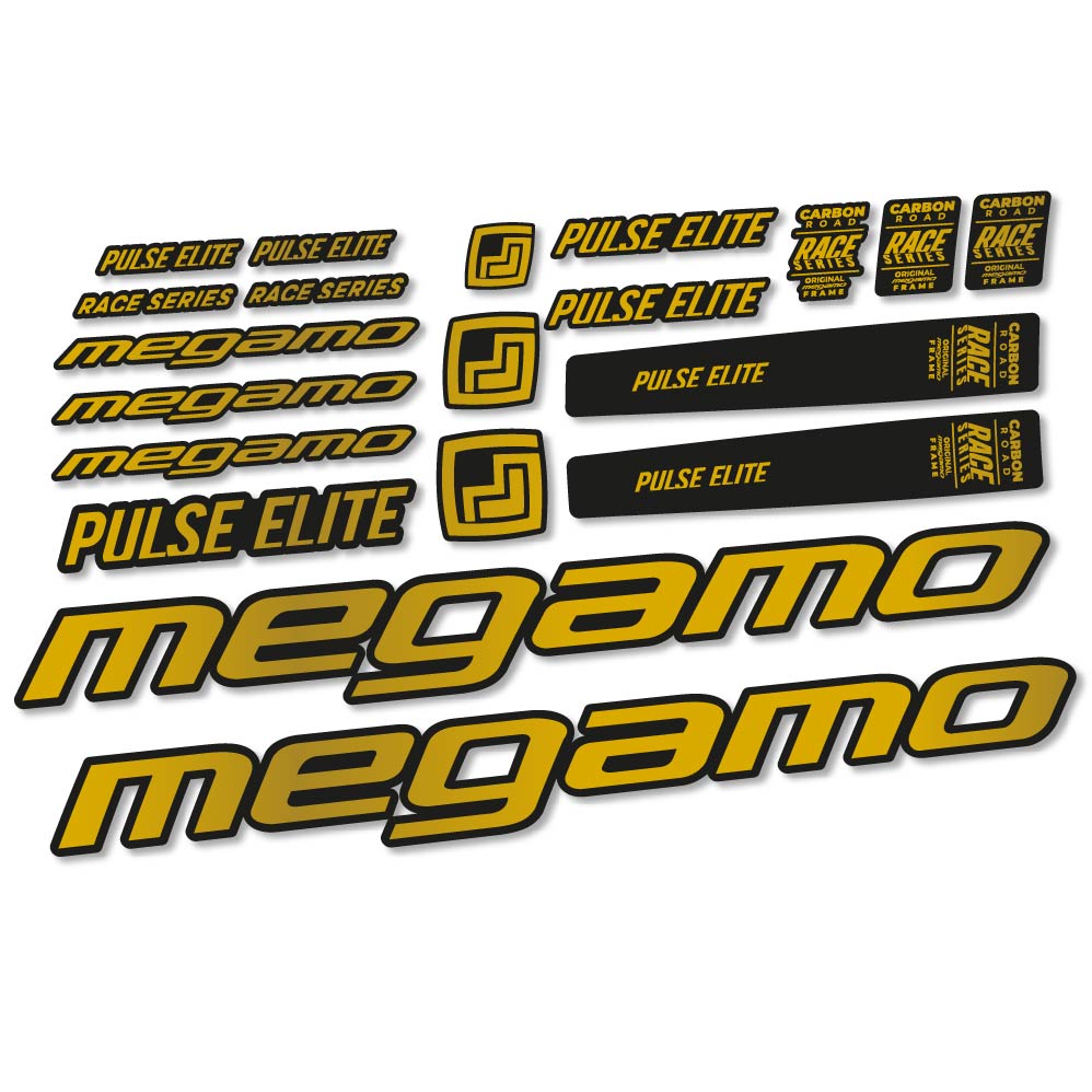 Stickers Megamo Pulse Elite 2022 compatibles Autocollants cadre