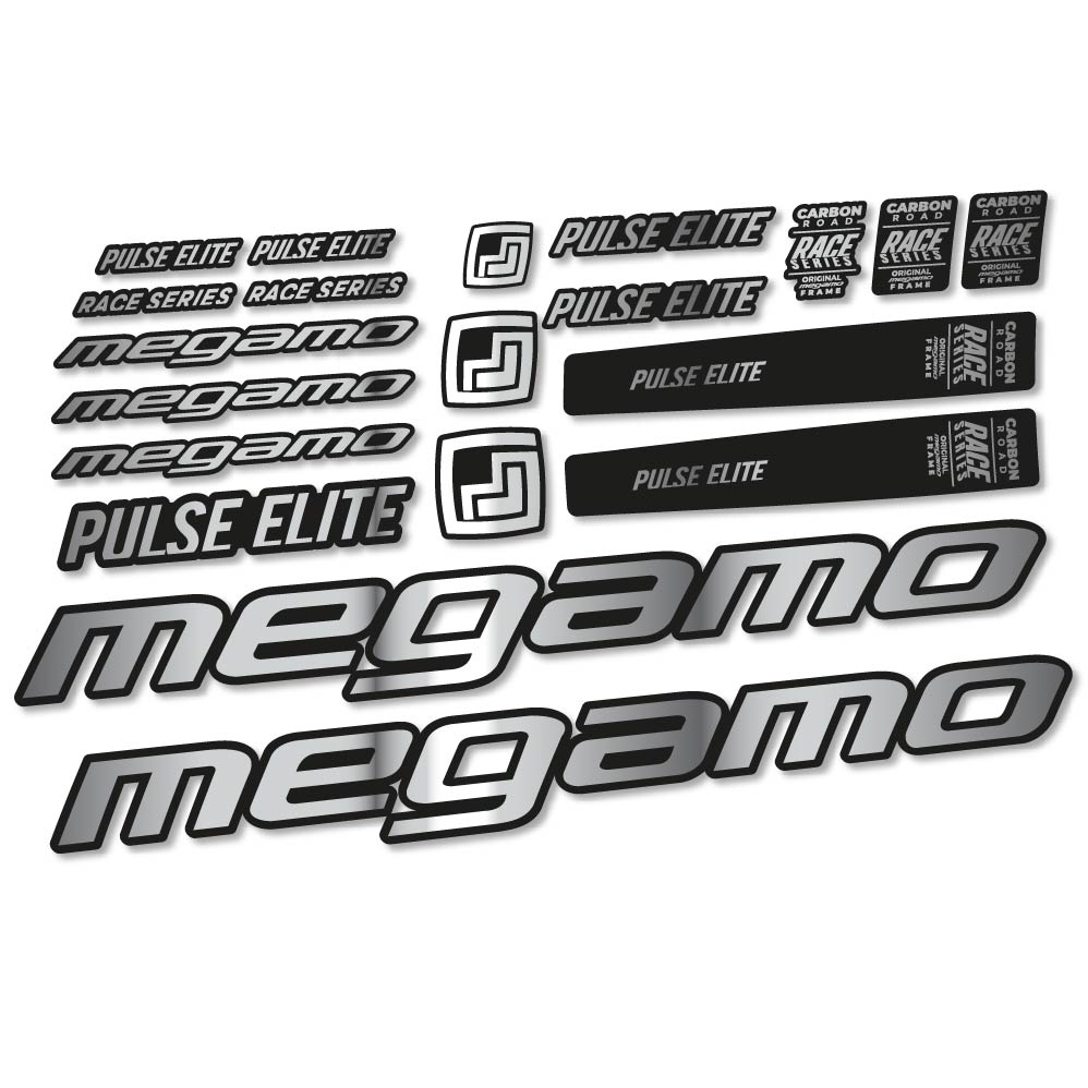 Stickers Megamo Pulse Elite 2022 compatibles Autocollants cadre