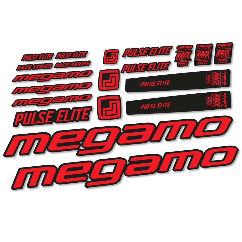 Stickers Megamo Pulse Elite 2022 compatibles Autocollants cadre
