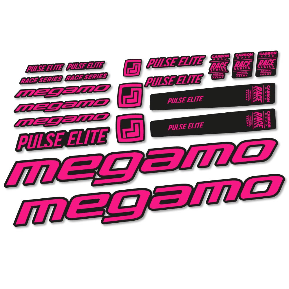 Stickers Megamo Pulse Elite 2022 compatibles Autocollants cadre