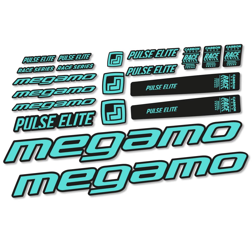 Stickers Megamo Pulse Elite 2022 compatibles Autocollants cadre