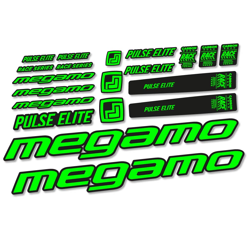 Stickers Megamo Pulse Elite 2022 compatibles Autocollants cadre