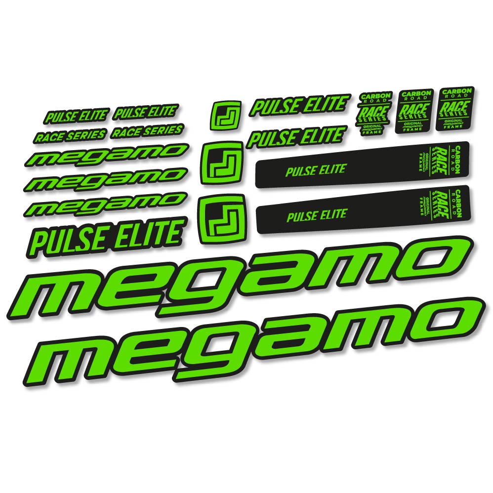 Stickers Megamo Pulse Elite 2022 compatibles Autocollants cadre