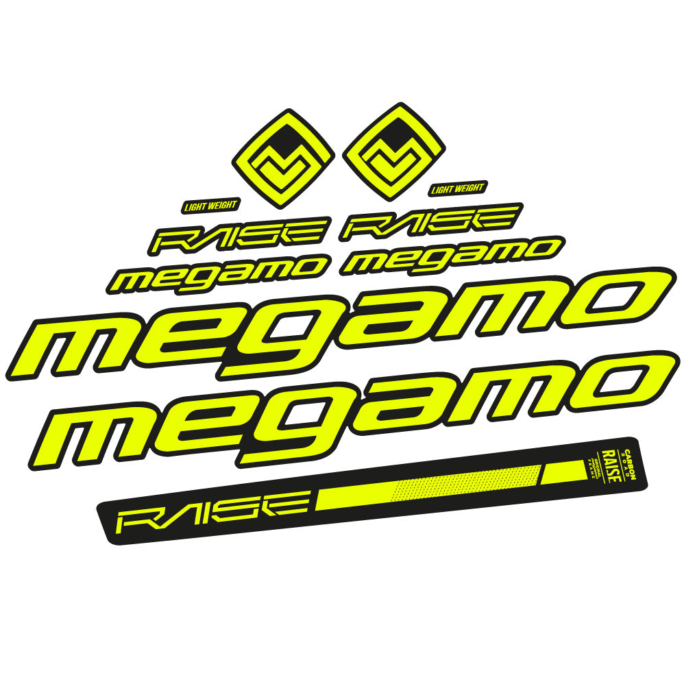 Stickers Megamo Raise 10 2020 compatibles Autocollants cadre