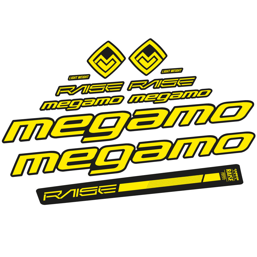 Stickers Megamo Raise 10 2020 compatibles Autocollants cadre
