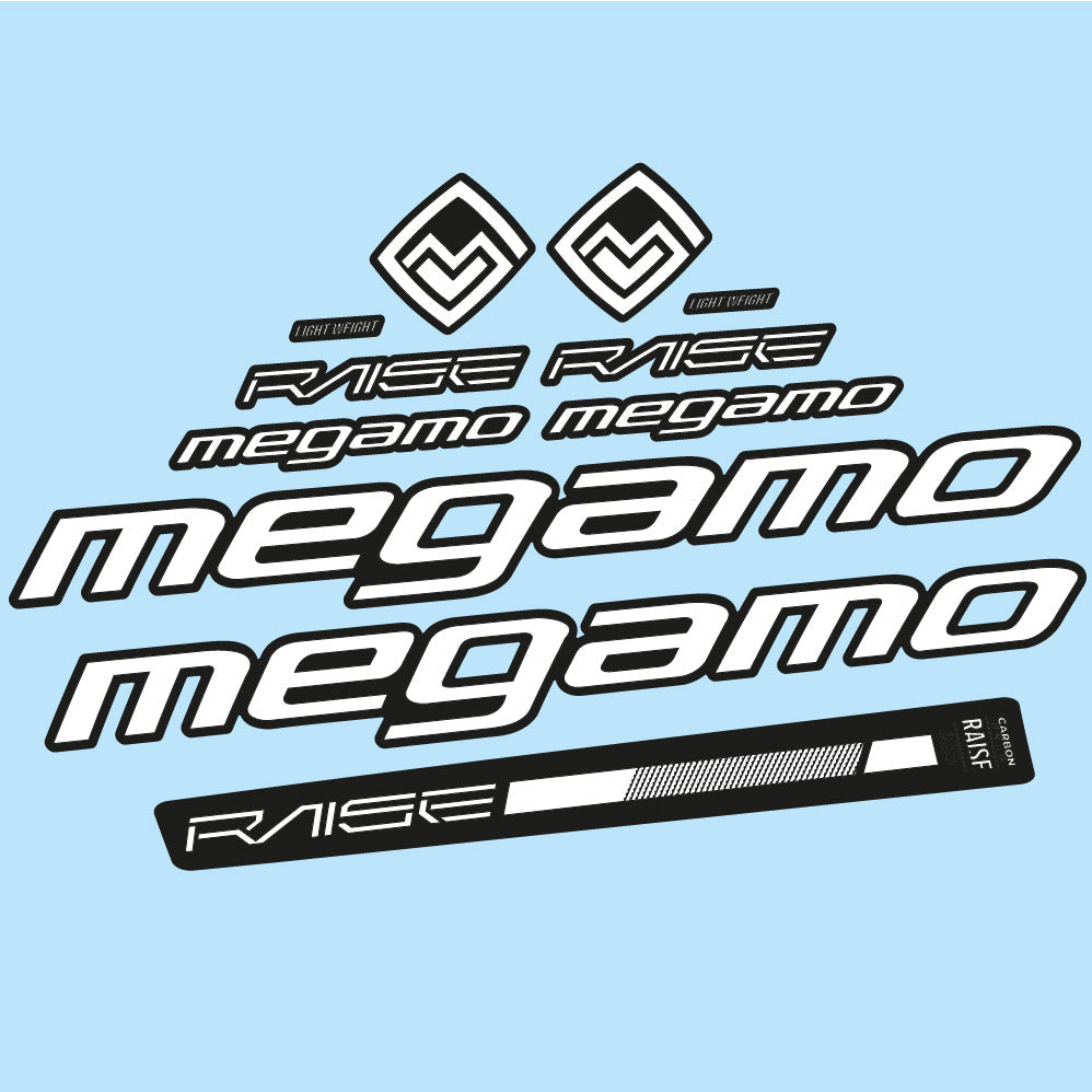 Stickers Megamo Raise 10 2020 compatibles Autocollants cadre