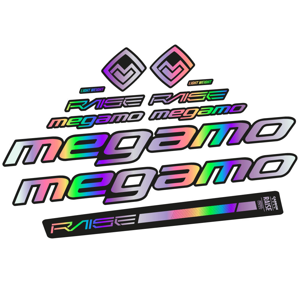 Stickers Megamo Raise 10 2020 compatibles Autocollants cadre