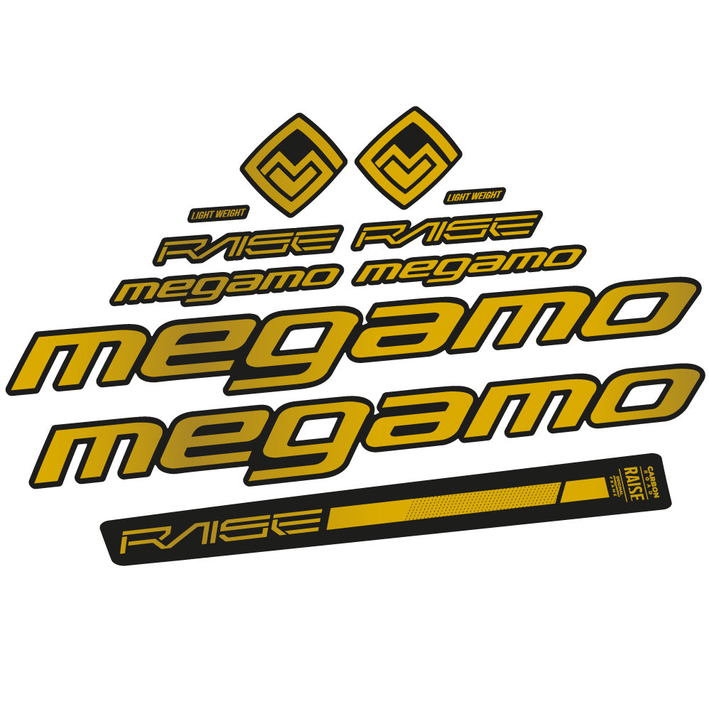 Stickers Megamo Raise 10 2020 compatibles Autocollants cadre