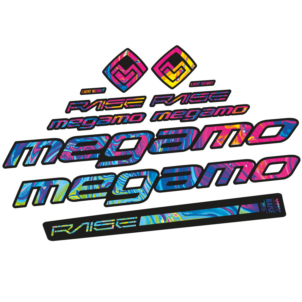 Stickers Megamo Raise 10 2020 compatibles Autocollants cadre