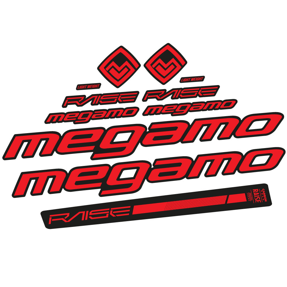 Stickers Megamo Raise 10 2020 compatibles Autocollants cadre