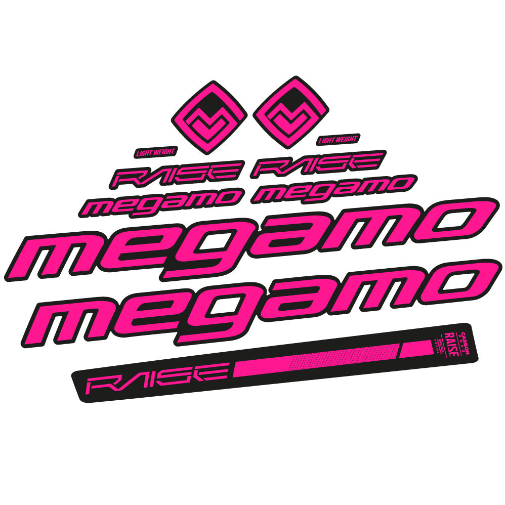 Stickers Megamo Raise 10 2020 compatibles Autocollants cadre