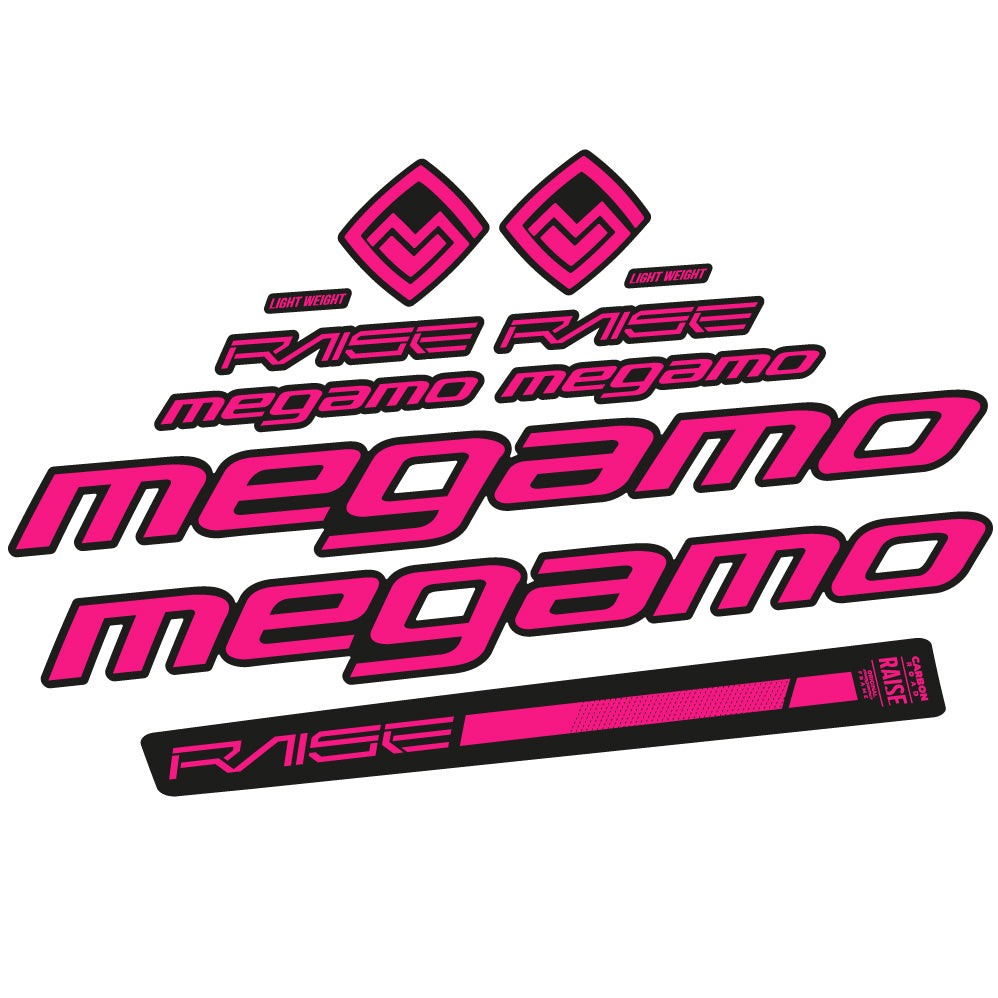 Stickers Megamo Raise 10 2020 compatibles Autocollants cadre
