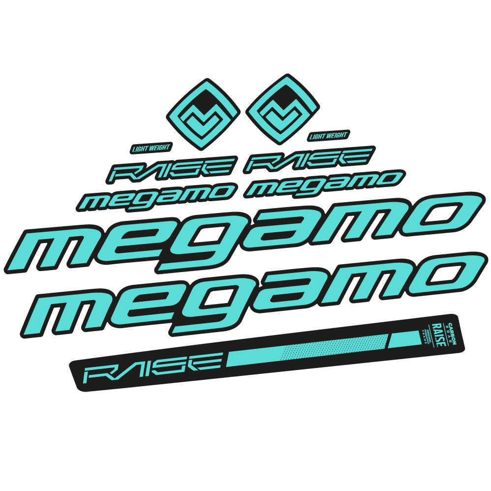 Stickers Megamo Raise 10 2020 compatibles Autocollants cadre