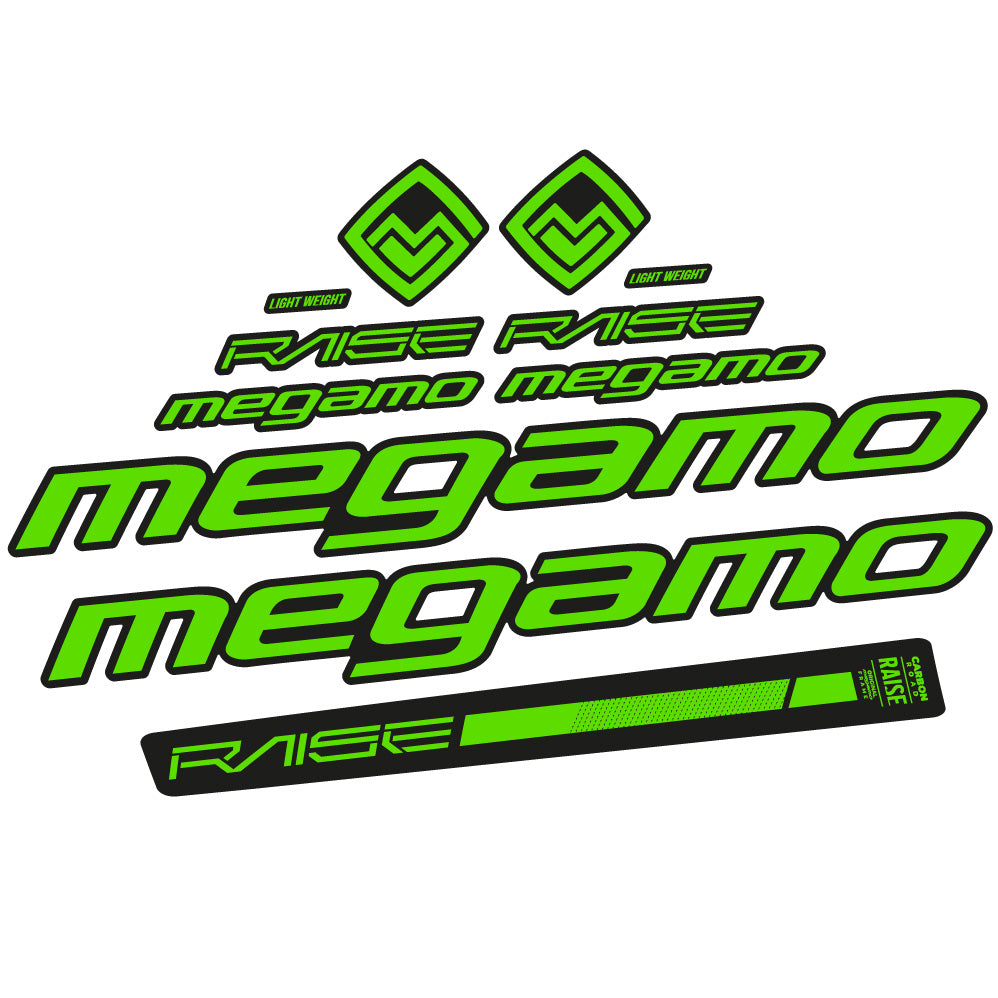 Stickers Megamo Raise 10 2020 compatibles Autocollants cadre