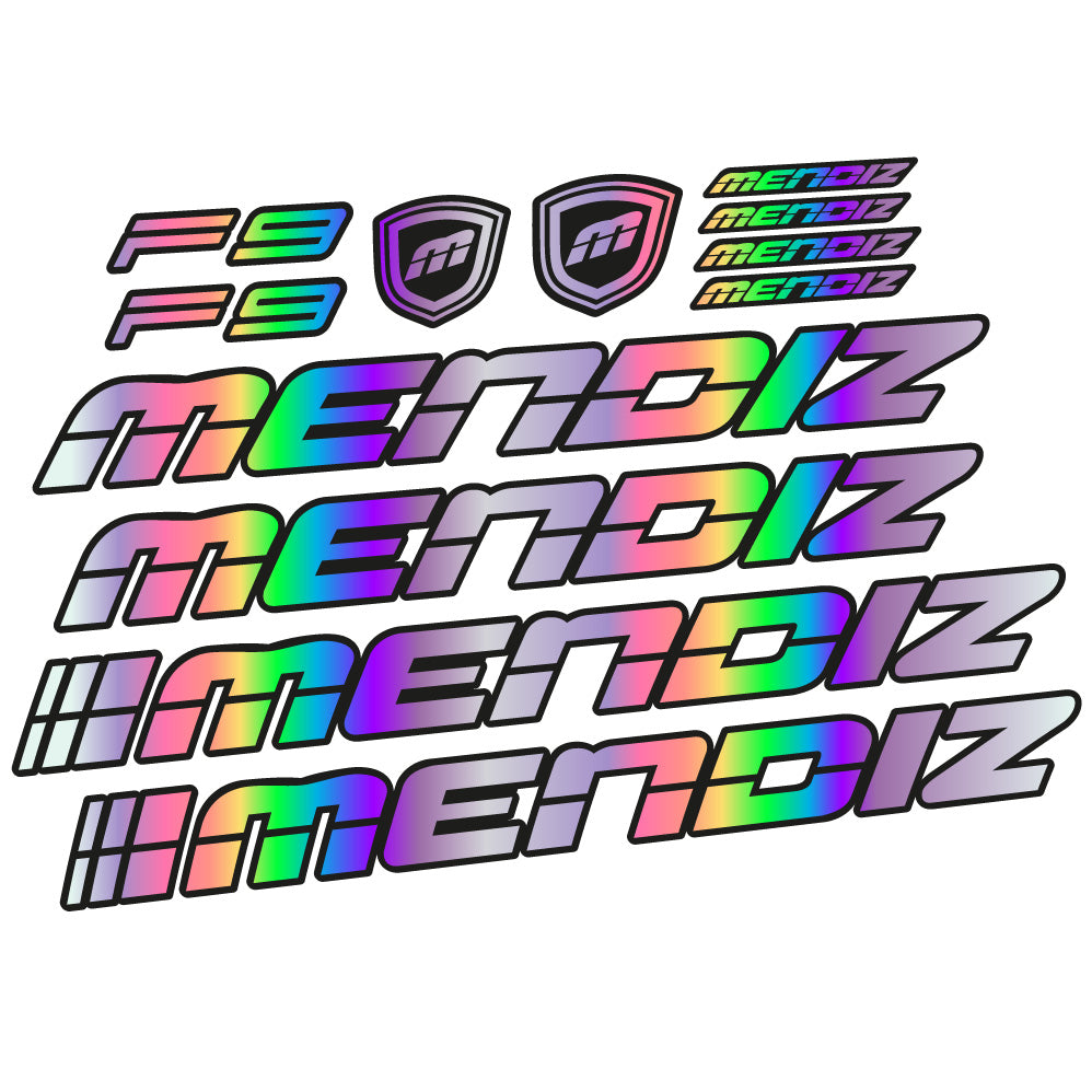 Stickers Mendiz F9 2021 compatibles Autocollants cadre