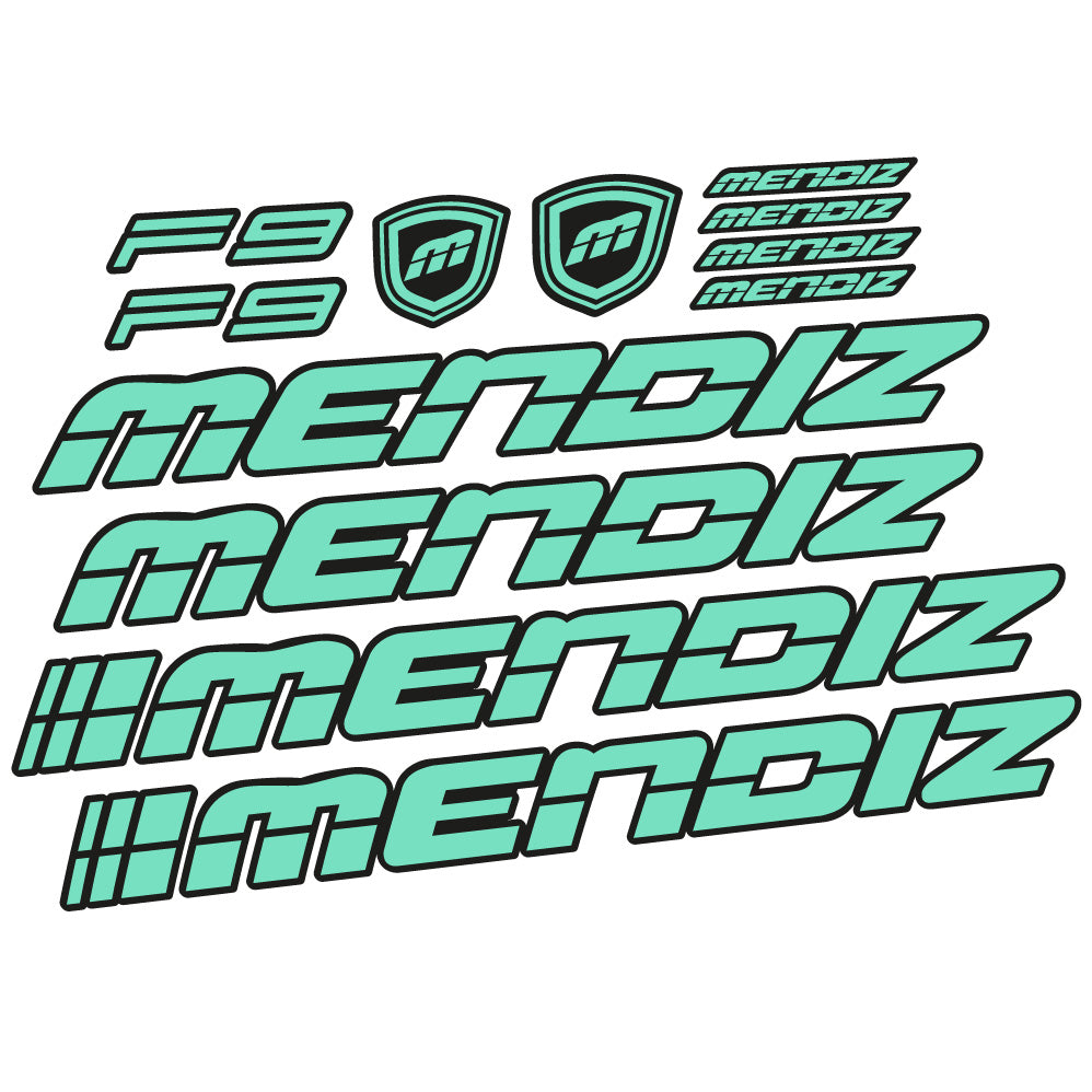 Stickers Mendiz F9 2021 compatibles Autocollants cadre