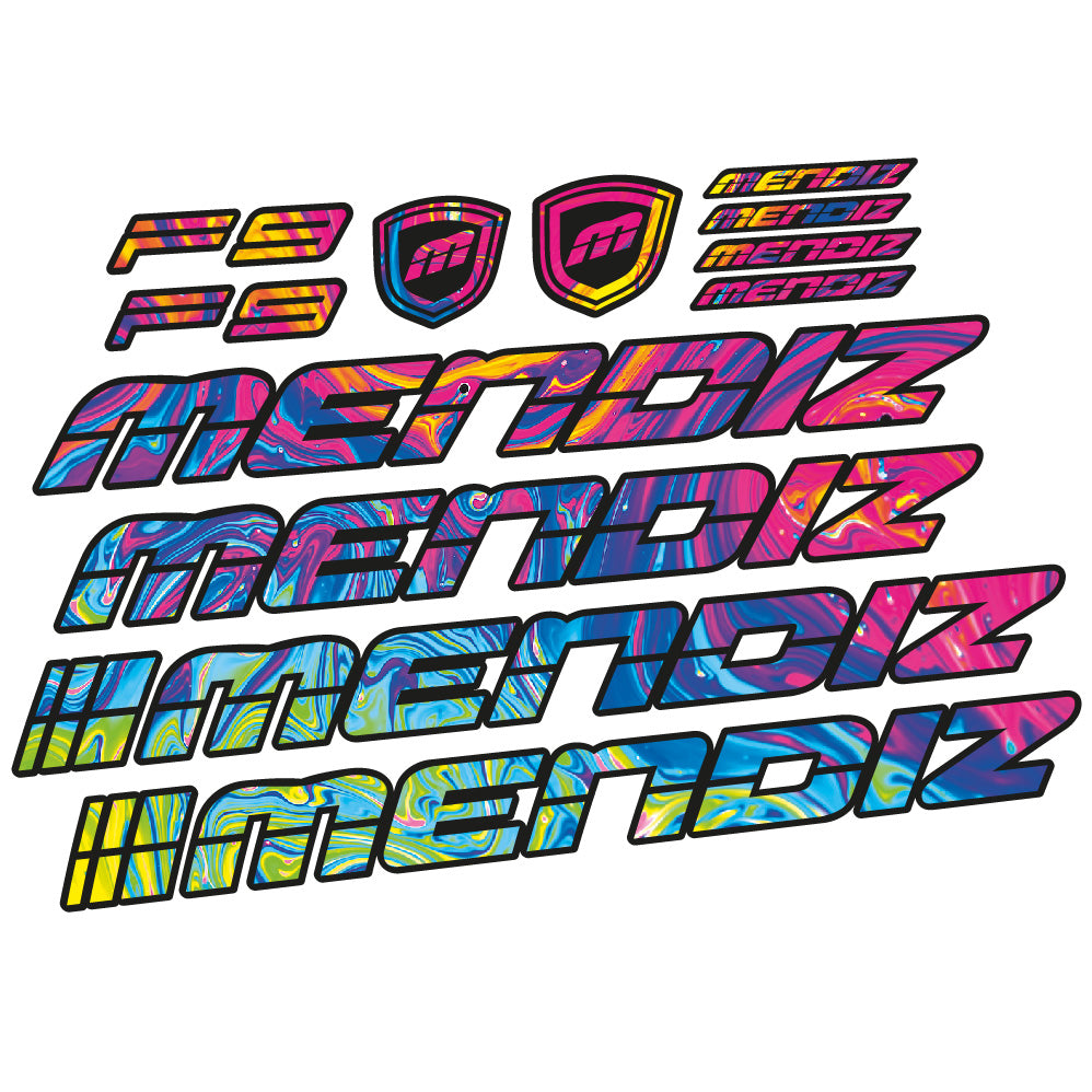 Stickers Mendiz F9 2021 compatibles Autocollants cadre