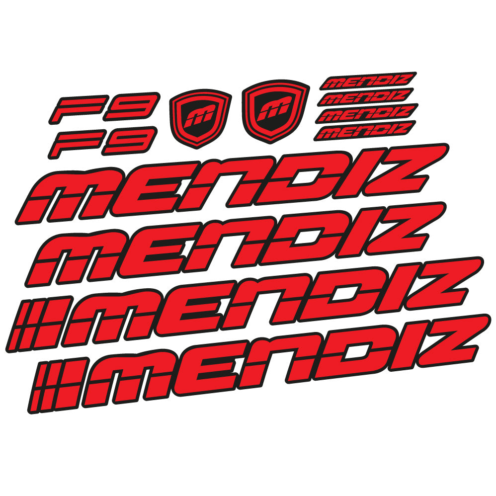 Stickers Mendiz F9 2021 compatibles Autocollants cadre