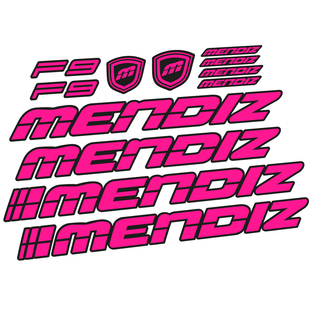 Stickers Mendiz F9 2021 compatibles Autocollants cadre