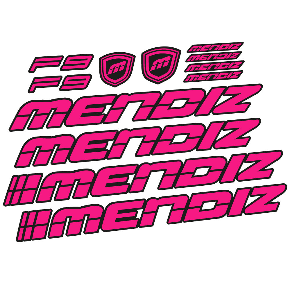 Stickers Mendiz F9 2021 compatibles Autocollants cadre