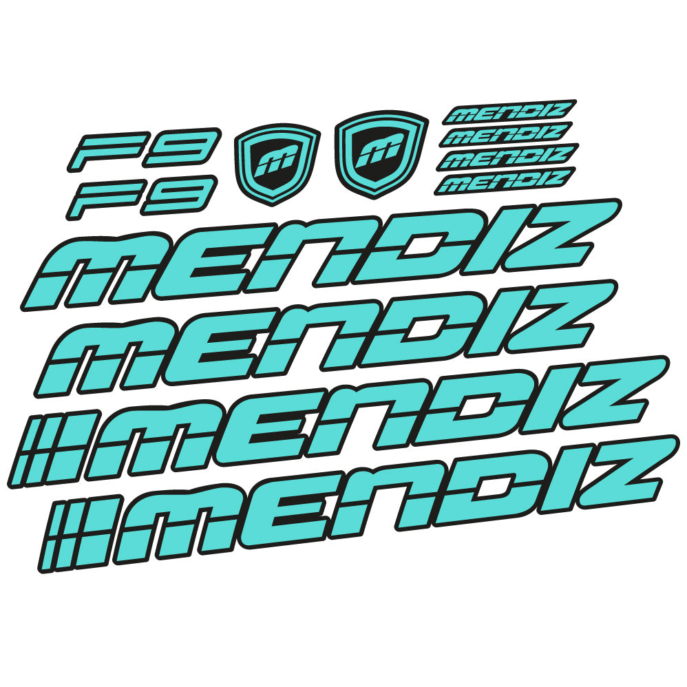 Stickers Mendiz F9 2021 compatibles Autocollants cadre