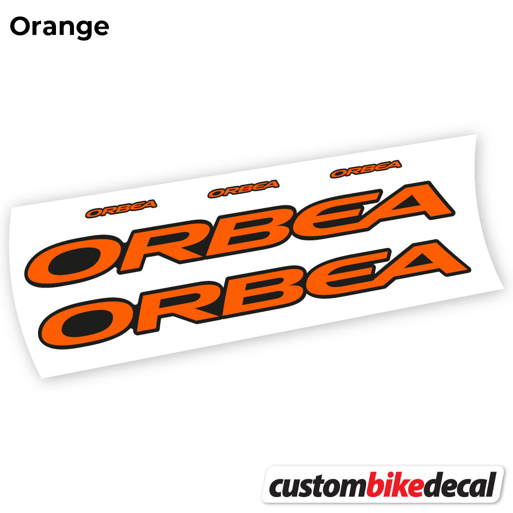 Orange decal for Orbea Oiz 2020 Square frame – bike sticker vinyl