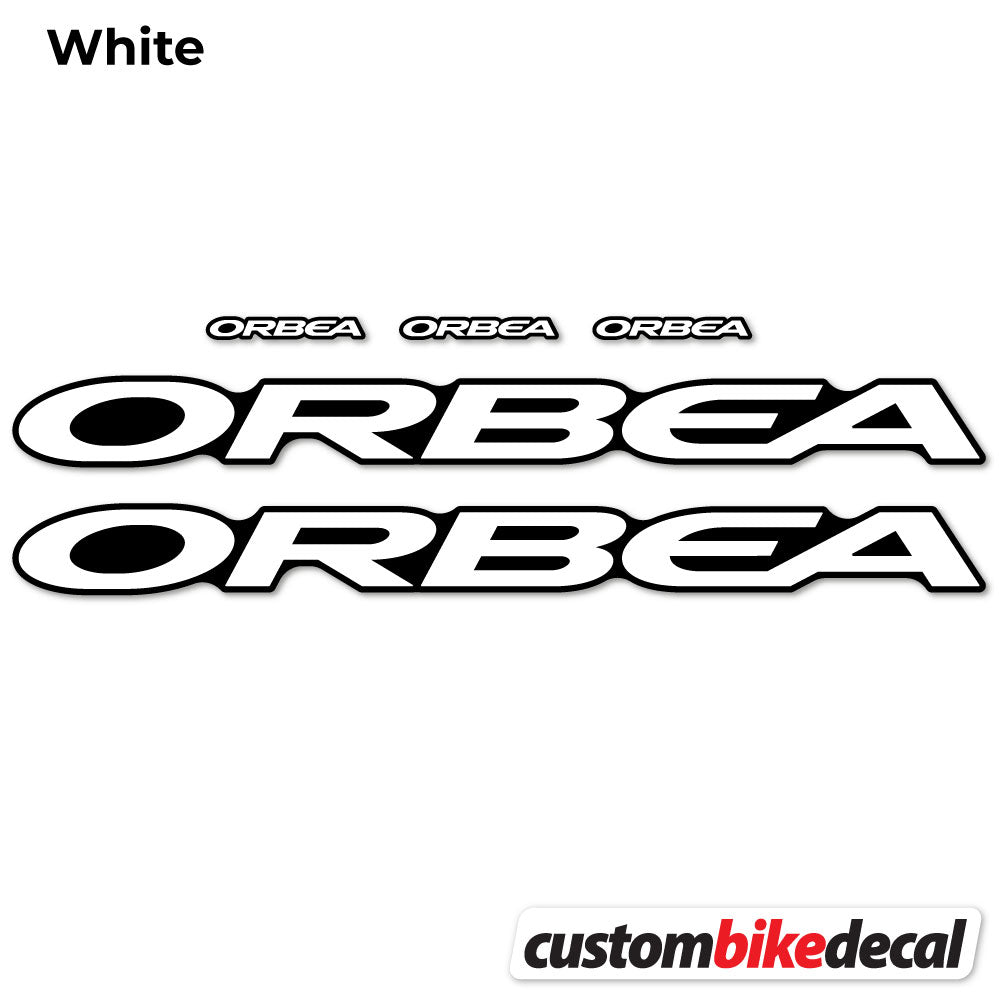 White decal for Orbea Oiz M10 2021 VEC frame – bike sticker vinyl