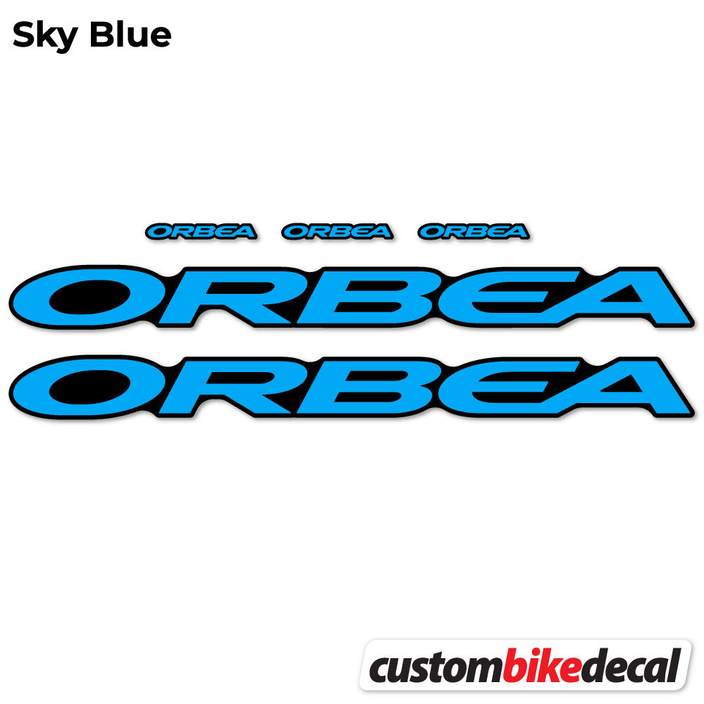 Sky Blue decal for Orbea Oiz M10 2021 VEC frame – bike sticker vinyl