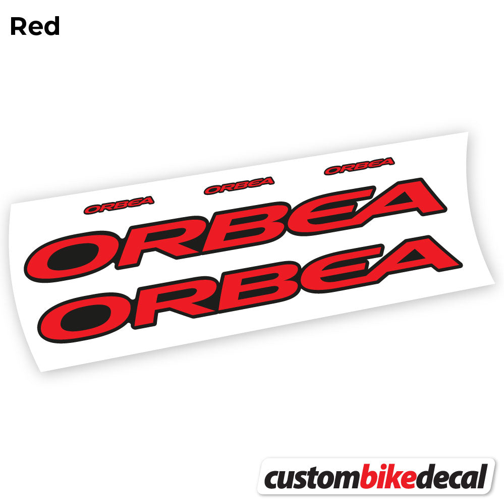 Red decal for Orbea Oiz 2020 Square frame – bike sticker vinyl