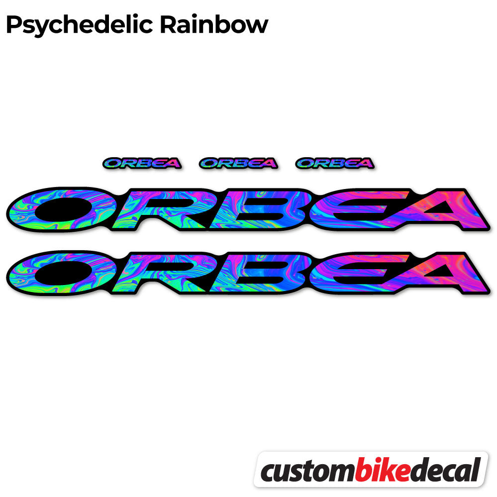 Psychedelic  Rainbow decal for Orbea Oiz M10 2021 VEC frame – bike sticker vinyl
