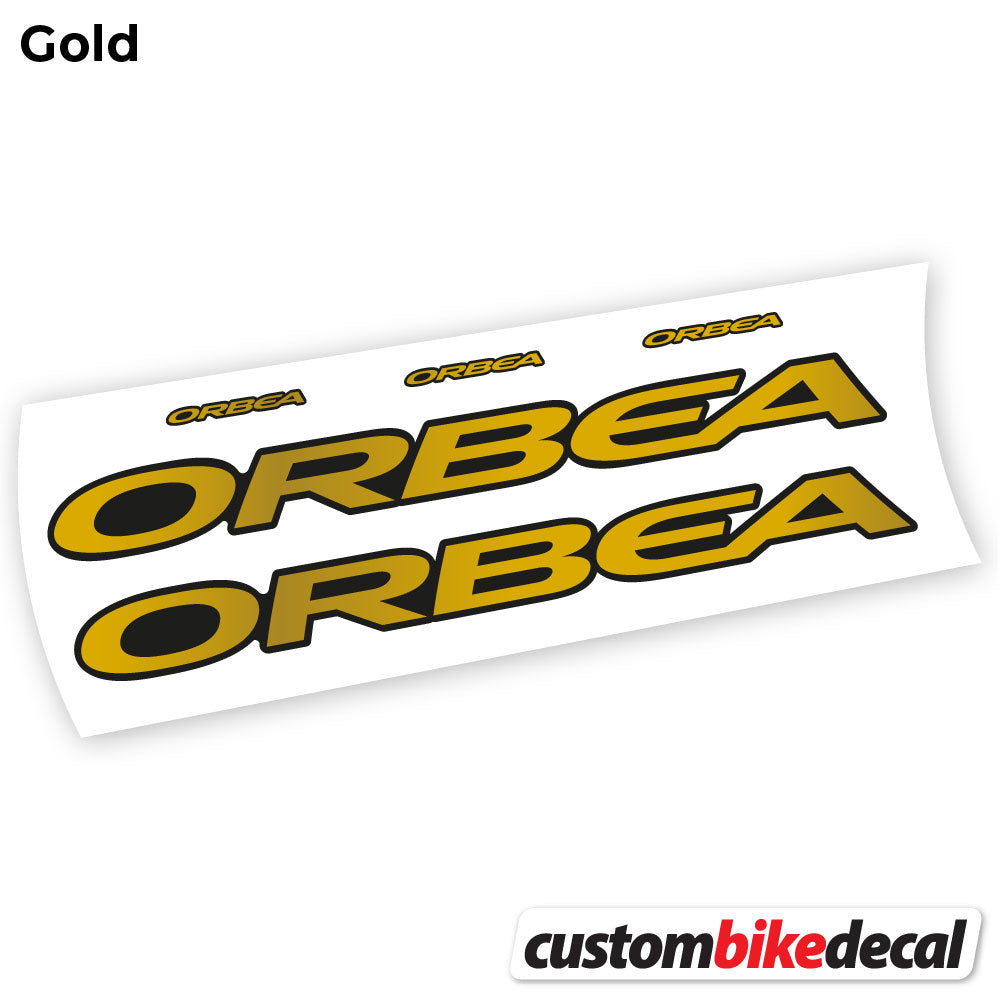 Gold decal for Orbea Oiz 2020 Square frame – bike sticker vinyl