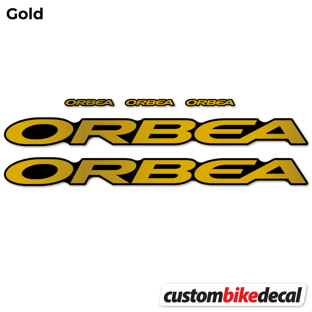 Gold decal for Orbea Oiz M10 2021 VEC frame – bike sticker vinyl