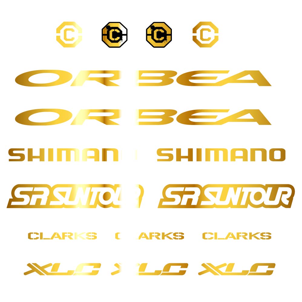 Stickers Orbea, Shimano, SRSuntour, Clarks, XLC compatibles Autocollants cadre