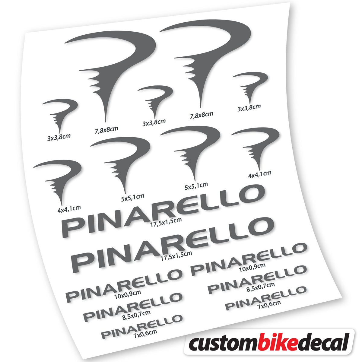 Decal for Pinarello frame – bike sticker vinyl
