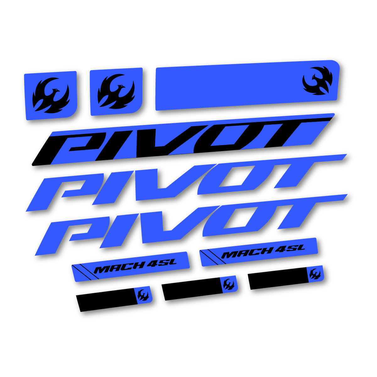Stickers compatibles Pivot Mach 4 SL 2026 pour cadre – autocollants vinyle - Bleu