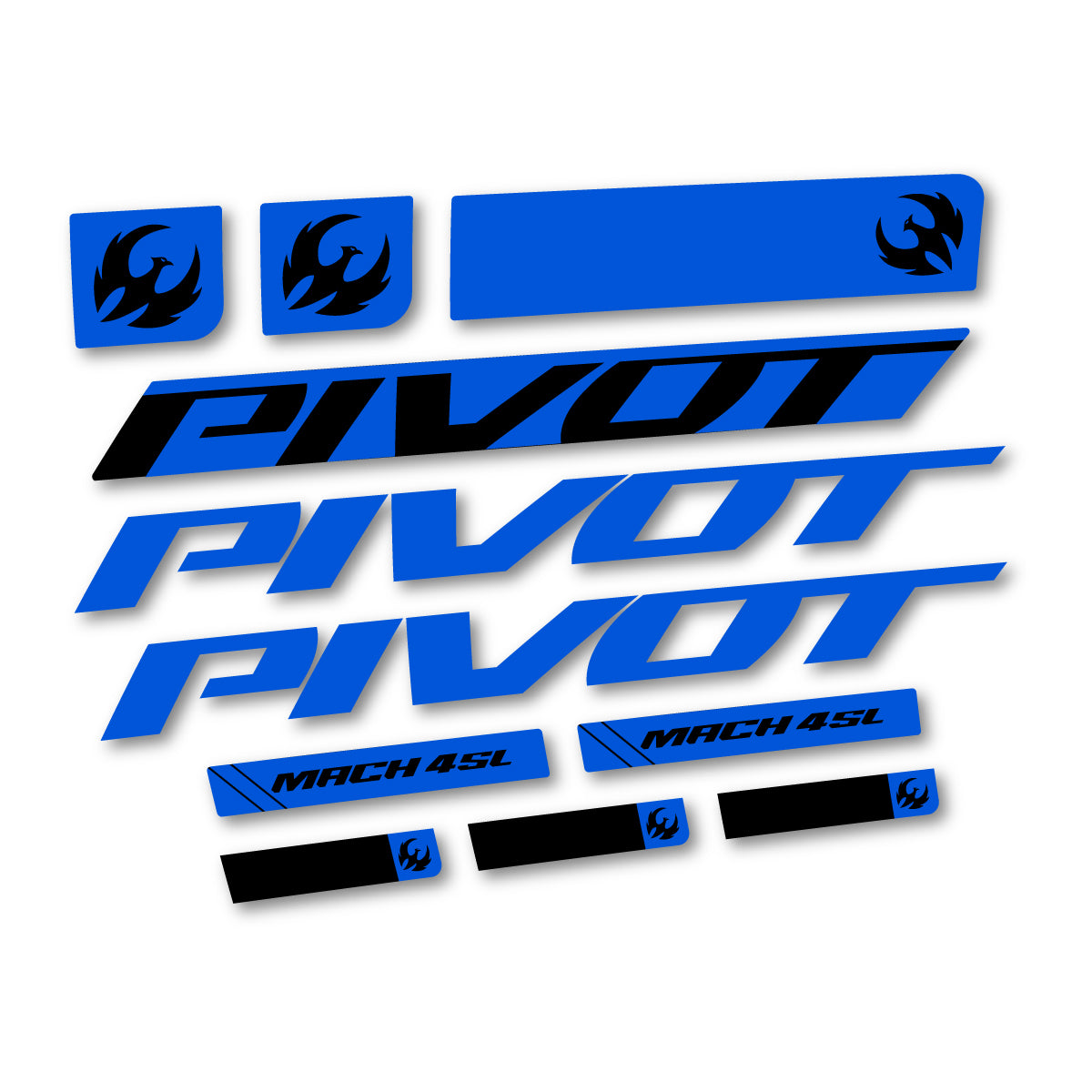 Stickers compatibles Pivot Mach 4 SL 2026 pour cadre – autocollants vinyle - Bleu Mer
